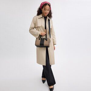 NWT - Coach - Rowan Satchel Bag In Signature Canvas